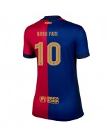 Barcelona Ansu Fati #10 Domácí Dres pro Dámské 2024-25 Krátký Rukáv